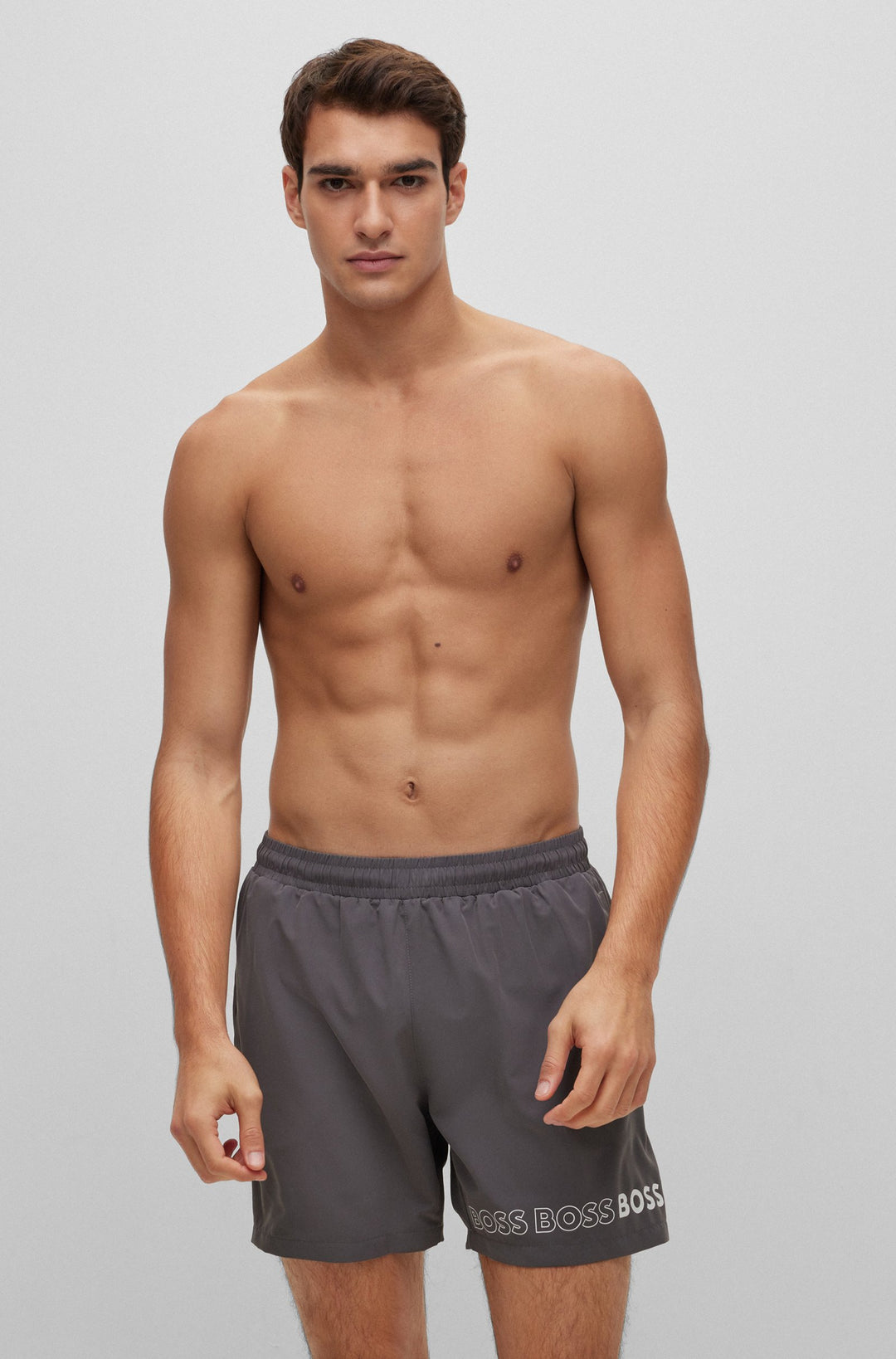 Boss Swim shorts with repeat logos