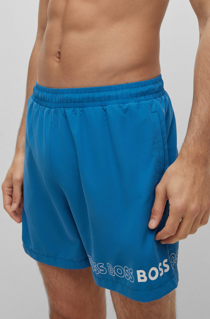 Boss Swim shorts with repeat logos
