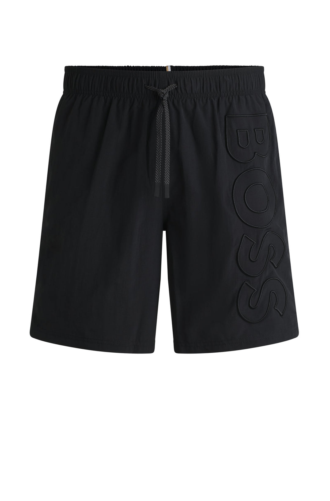 Boss Fully lined swim shorts with 3D logo embroidery