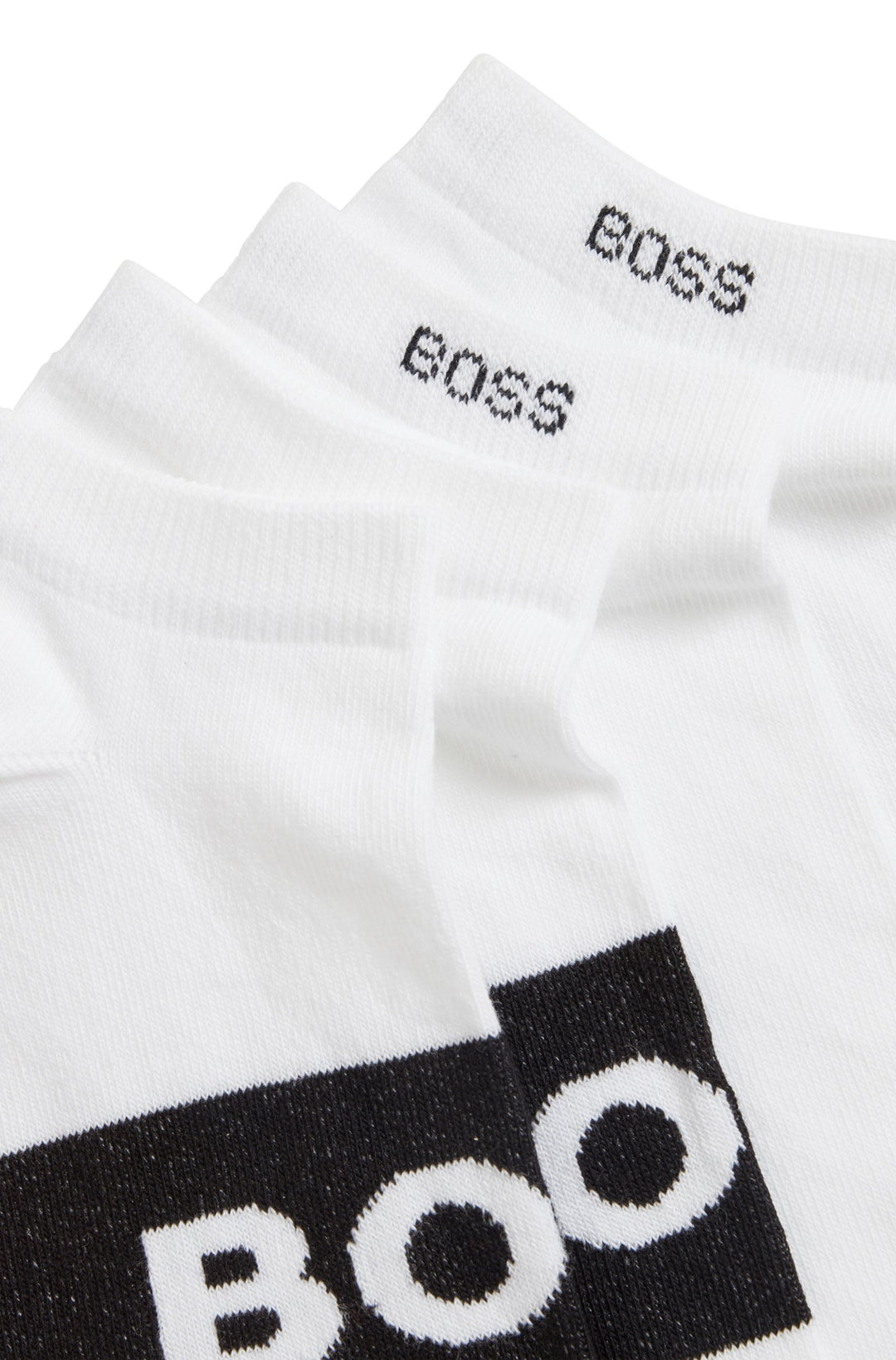 Boss Two-pack of ankle-length socks in stretch fabric