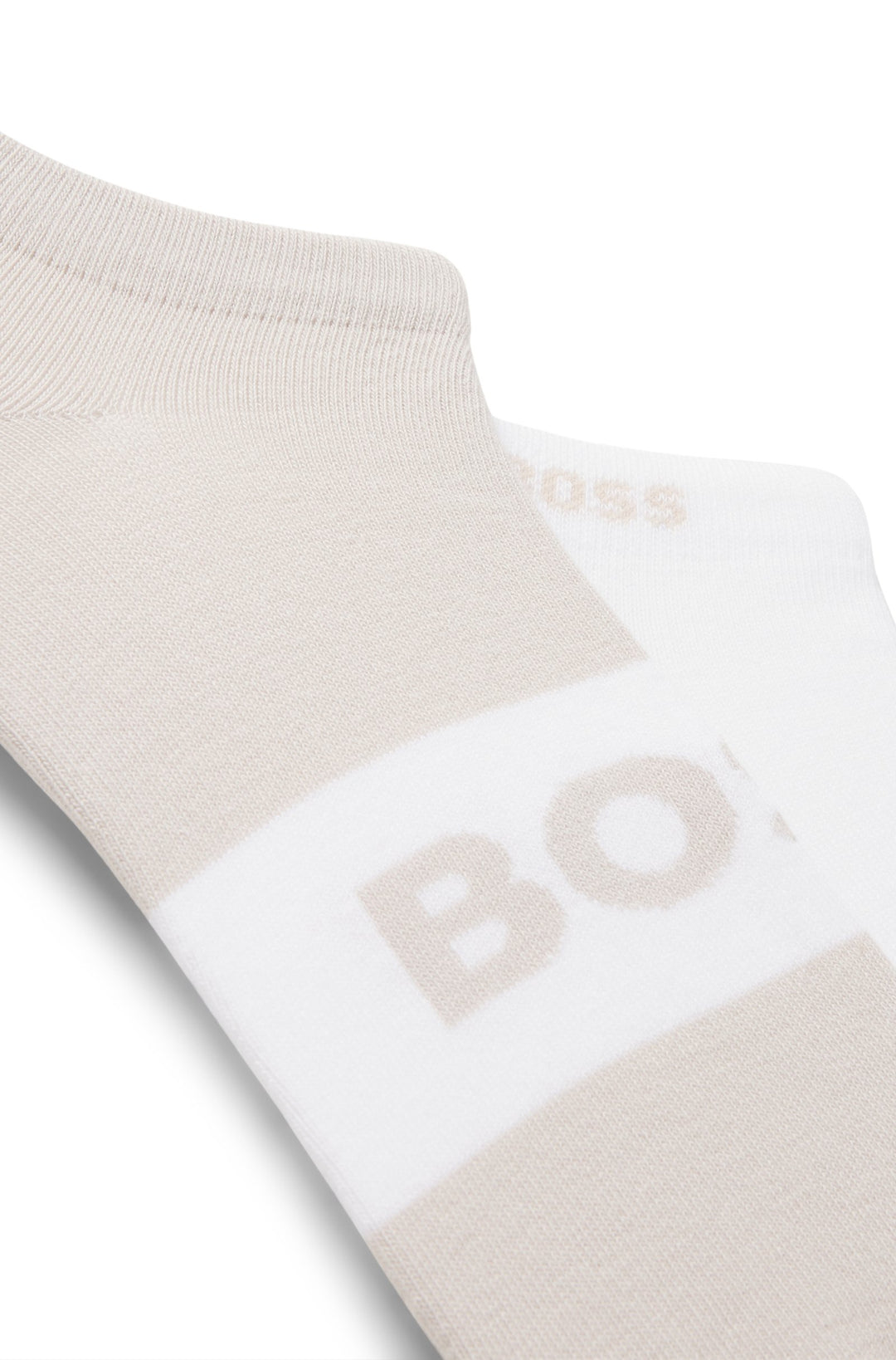 Boss Two-pack of ankle-length socks in stretch fabric