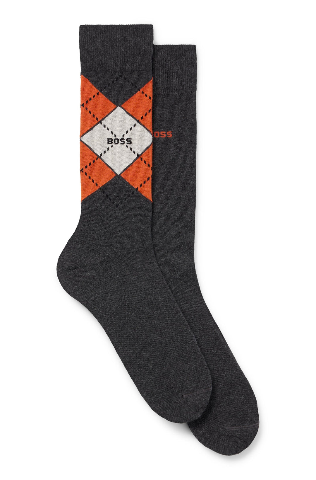 Boss Two-pack of regular-length socks in a cotton blend