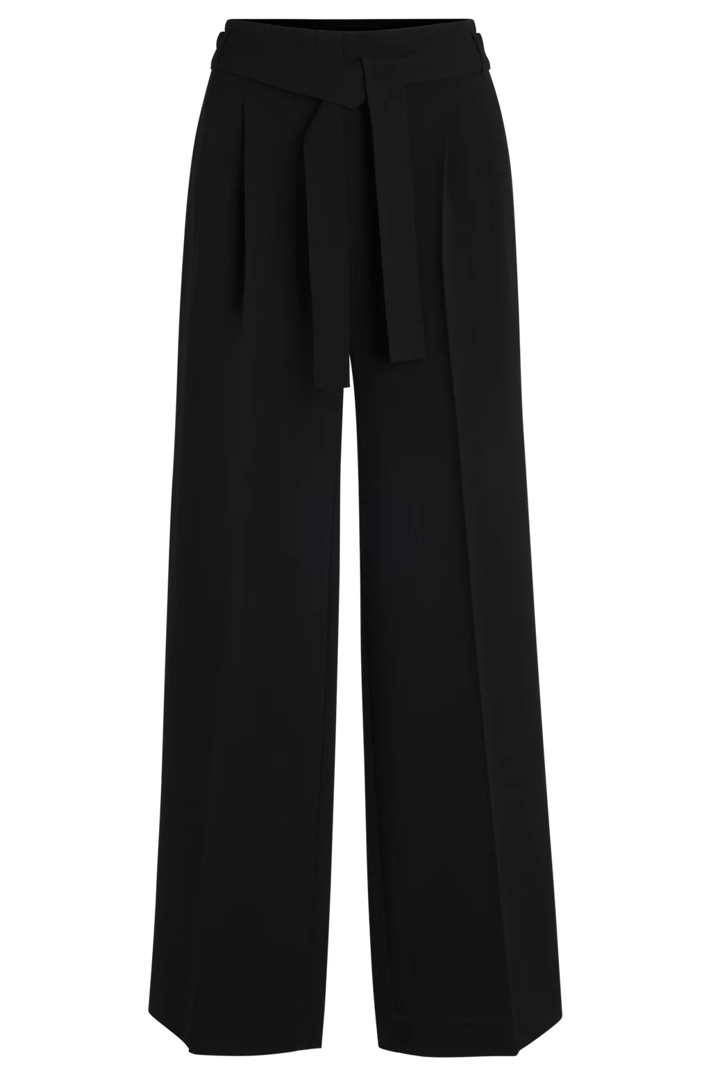 BOSS RELAXED-FIT TROUSERS IN CREASE-RESISTANT JAPANESE CREPE