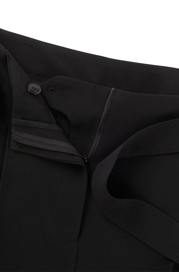 BOSS RELAXED-FIT TROUSERS IN CREASE-RESISTANT JAPANESE CREPE