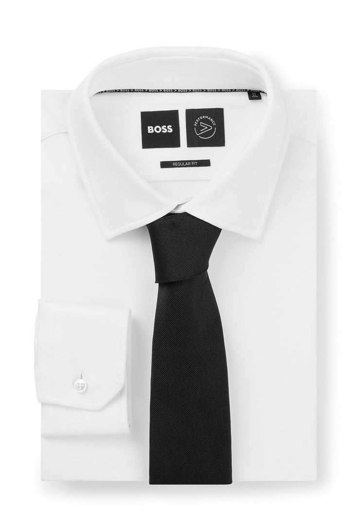 Boss Formal tie in silk jacquard