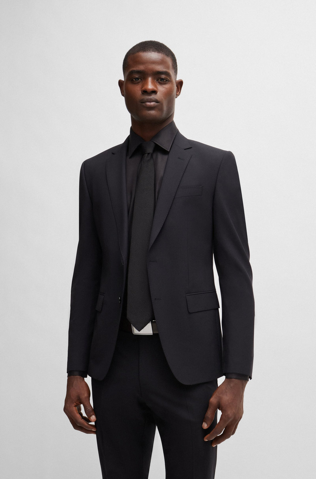 Boss Formal tie in silk jacquard