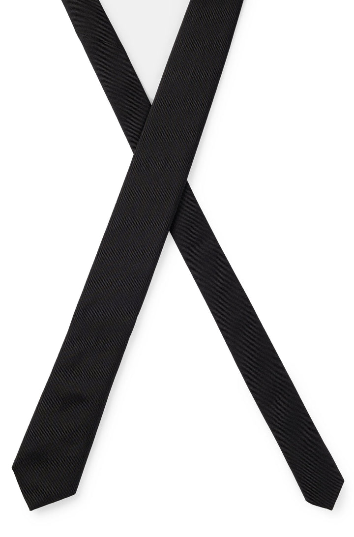 Boss Italian-made tie in pure silk jacquard