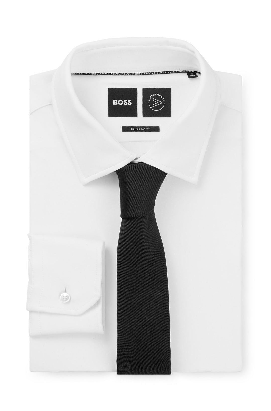 Boss Italian-made tie in pure silk jacquard
