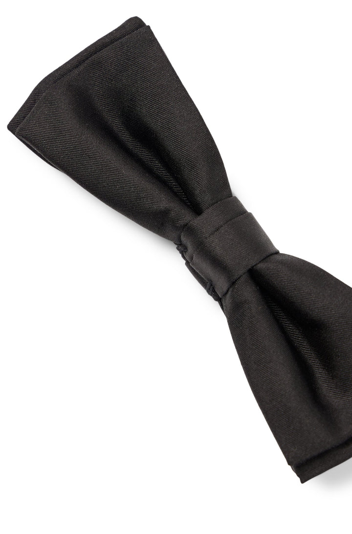 Boss Italian-made bow tie in silk jacquard