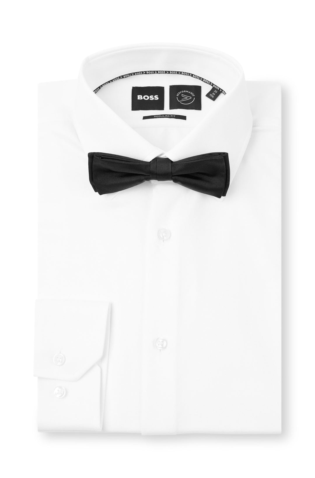 Boss Italian-made bow tie in silk jacquard