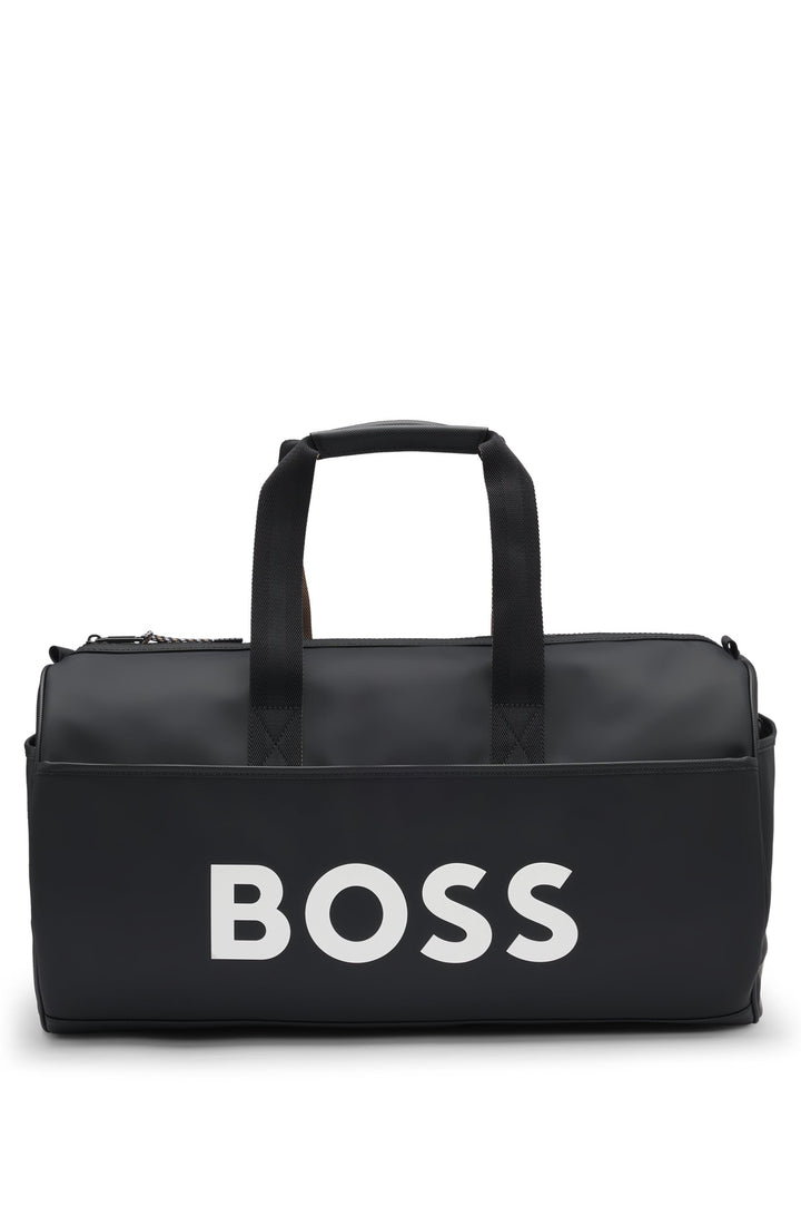 BOSS x Matteo Berrettini Faux-leather holdall with contrast logo