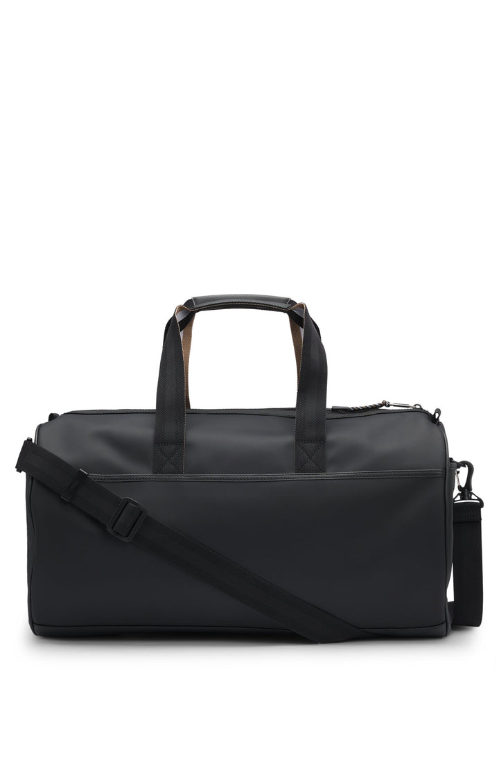 BOSS x Matteo Berrettini Faux-leather holdall with contrast logo