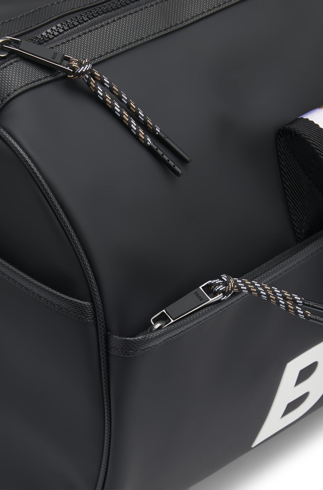 BOSS x Matteo Berrettini Faux-leather holdall with contrast logo