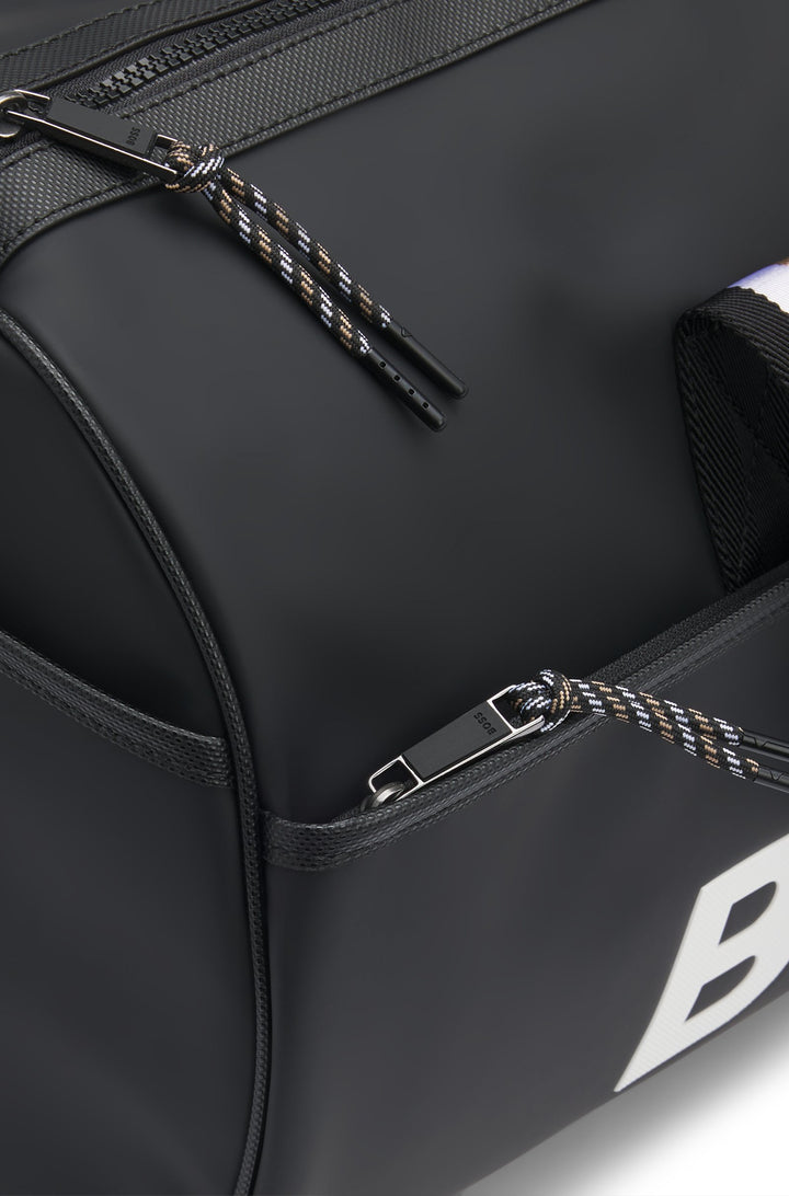 BOSS x Matteo Berrettini Faux-leather holdall with contrast logo