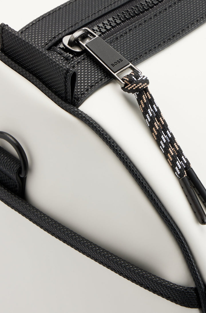 BOSS x Matteo Berrettini Faux-leather holdall with contrast logo