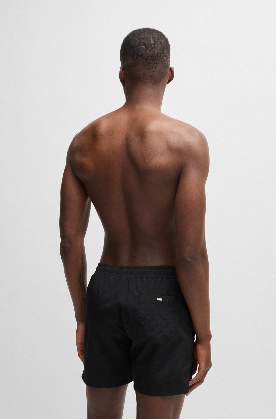 Boss Quick-drying swim shorts with metallic logo