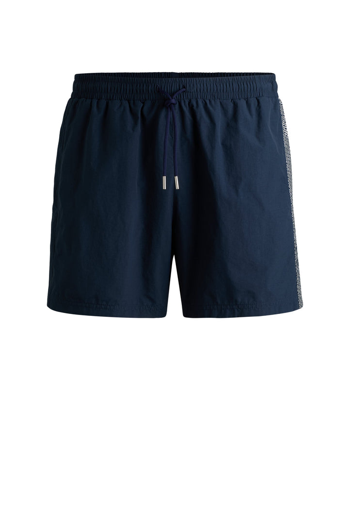 Boss Quick-drying swim shorts with metallic logo