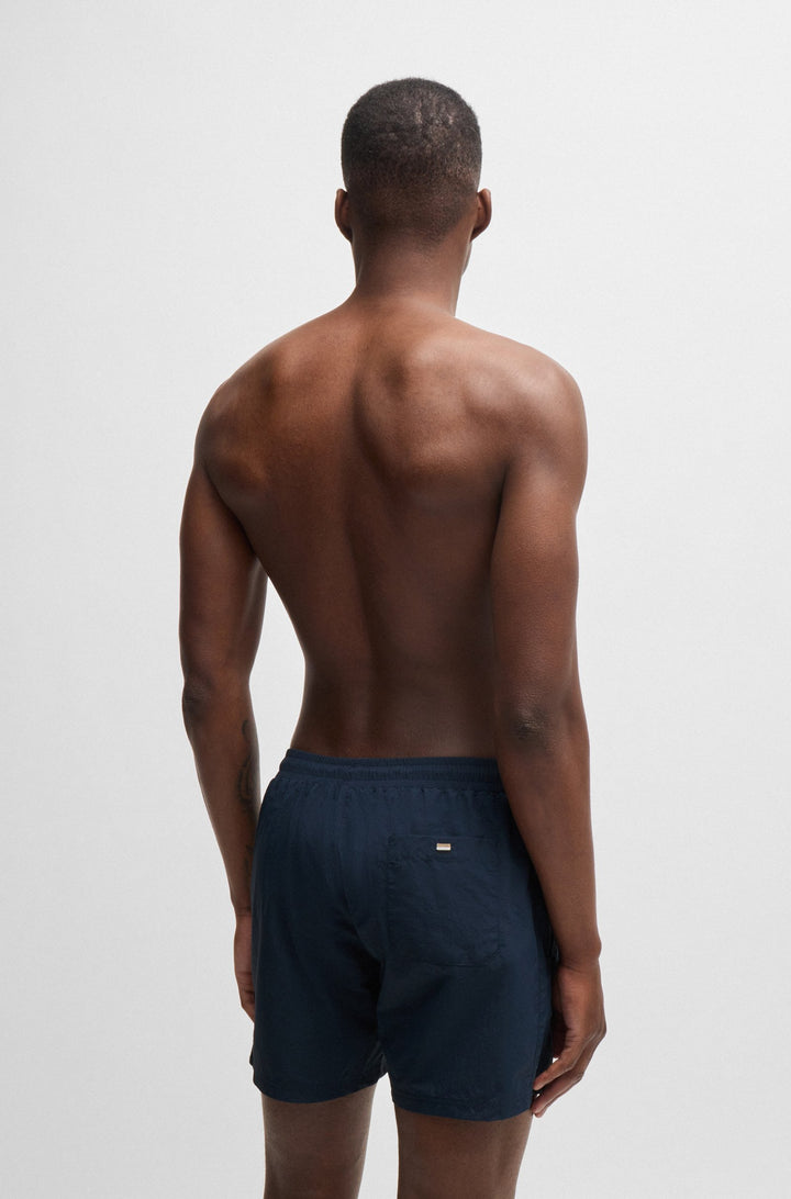Boss Quick-drying swim shorts with metallic logo
