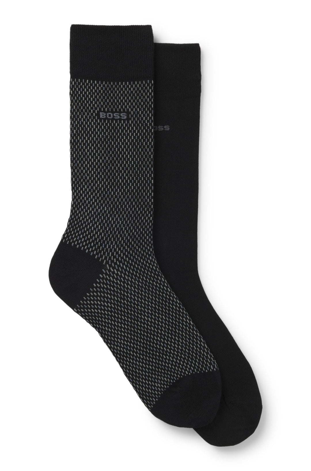 Boss Two-pack of regular-length socks with logo details