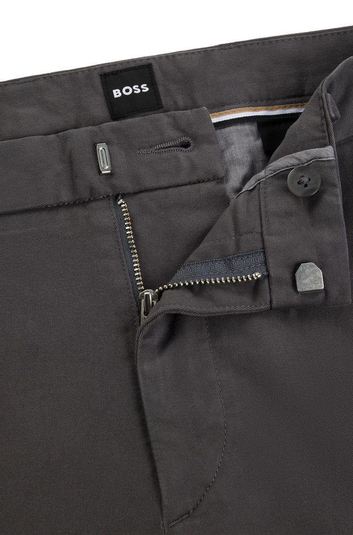 Boss Slim-fit chinos in stretch-cotton gabardine