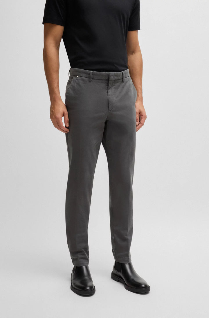 Boss Slim-fit chinos in stretch-cotton gabardine