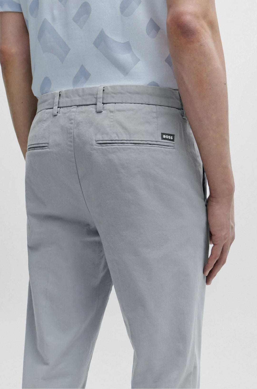 Boss Slim-fit chinos in stretch-cotton gabardine