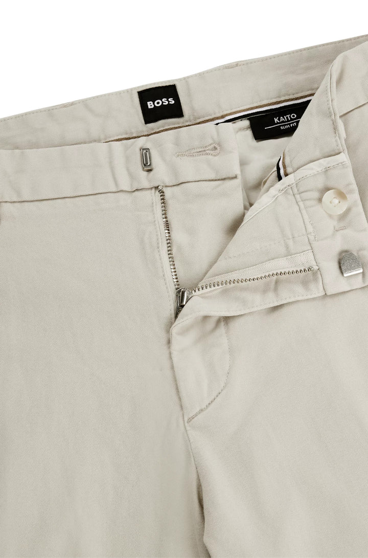 Boss Slim-fit chinos in stretch-cotton gabardine