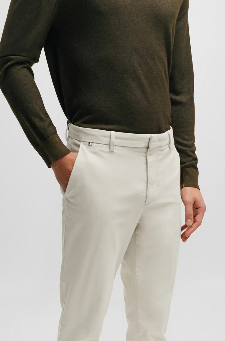 Boss Slim-fit chinos in stretch-cotton gabardine