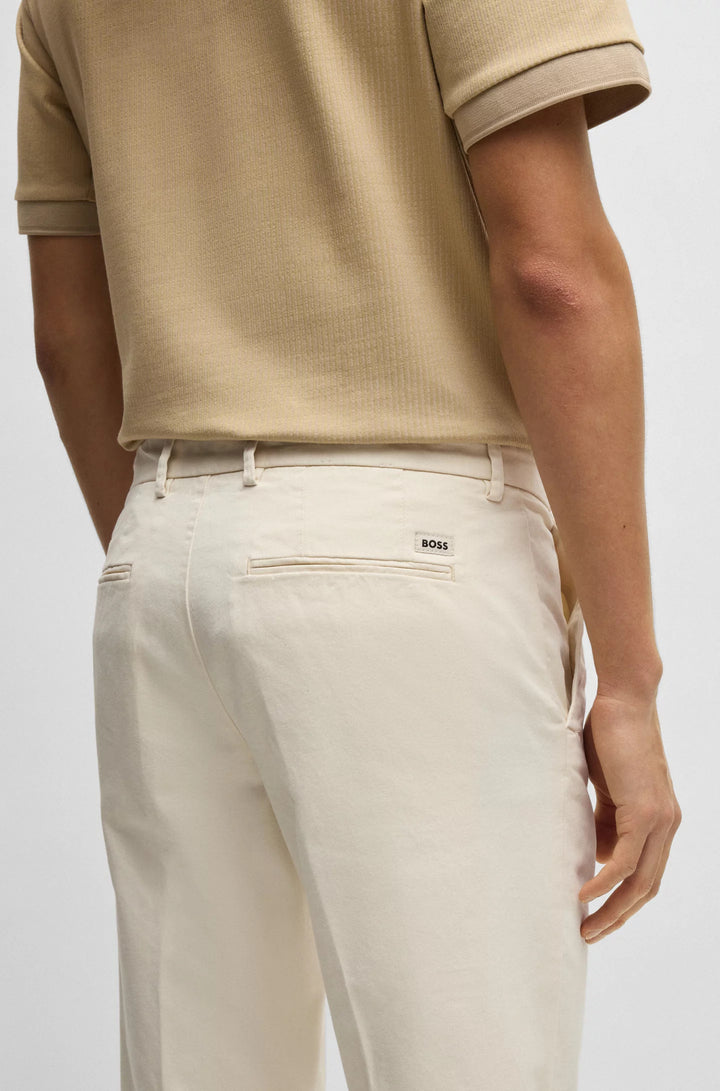 Boss Slim-fit chinos in stretch-cotton gabardine