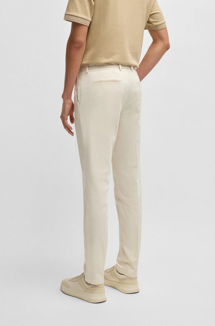 Boss Slim-fit chinos in stretch-cotton gabardine