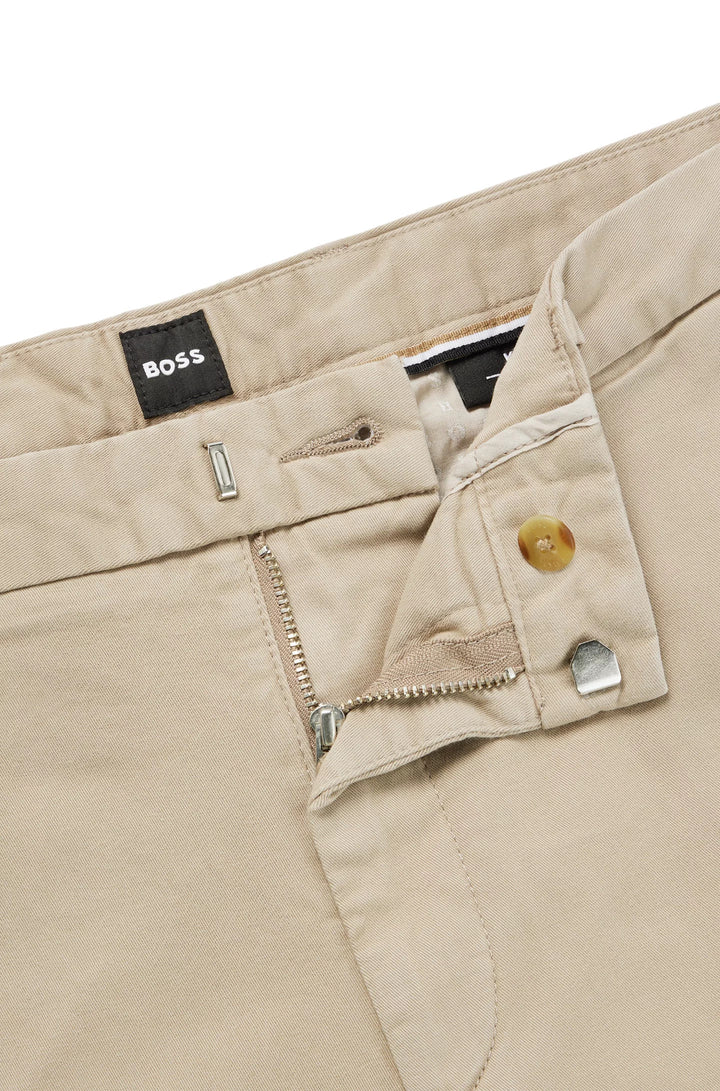 Boss Slim-fit chinos in stretch-cotton gabardine