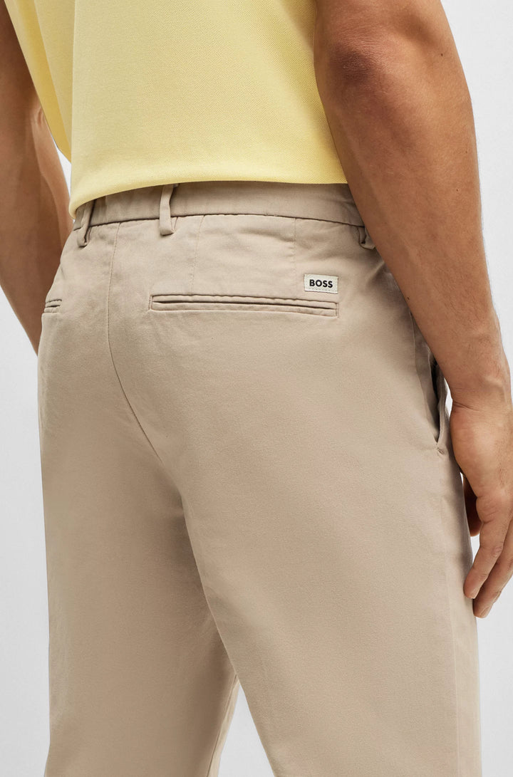 Boss Slim-fit chinos in stretch-cotton gabardine