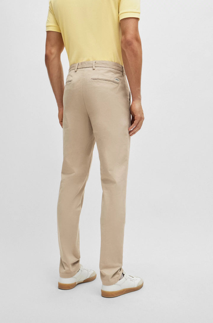 Boss Slim-fit chinos in stretch-cotton gabardine