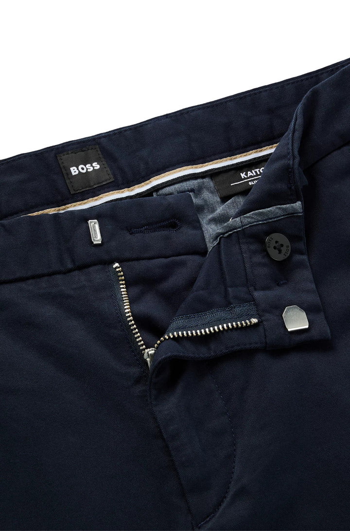 Boss Slim-fit chinos in stretch-cotton gabardine