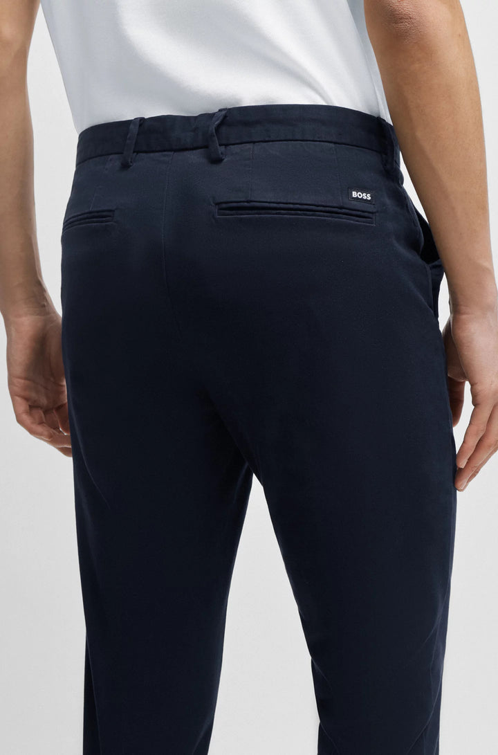 Boss Slim-fit chinos in stretch-cotton gabardine