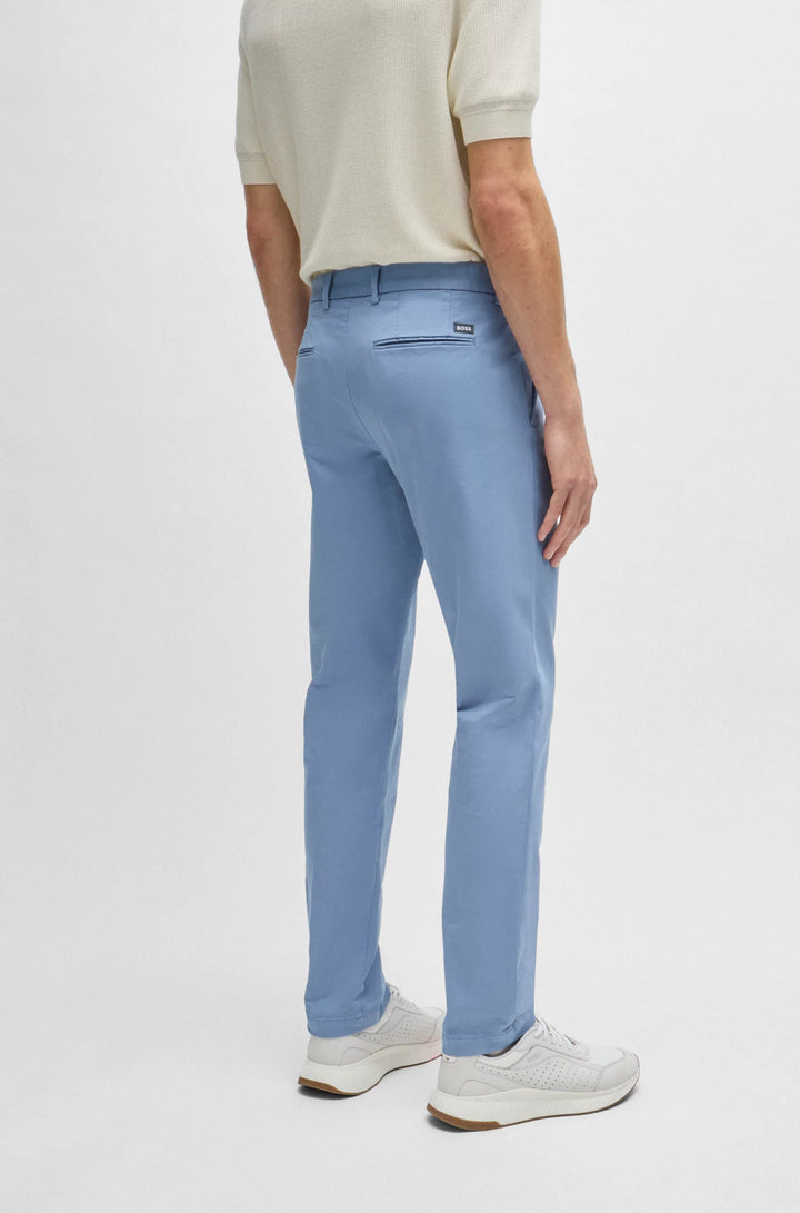 Boss Slim-fit chinos in stretch-cotton gabardine