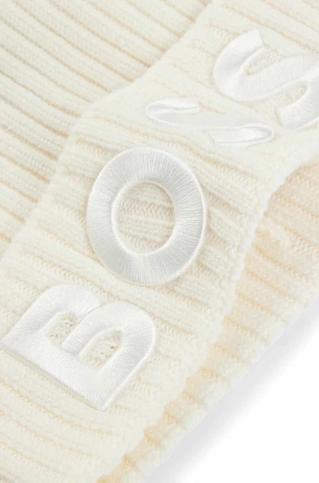 BOSS WOOL BEANIE HAT WITH EMBROIDERED LOGO