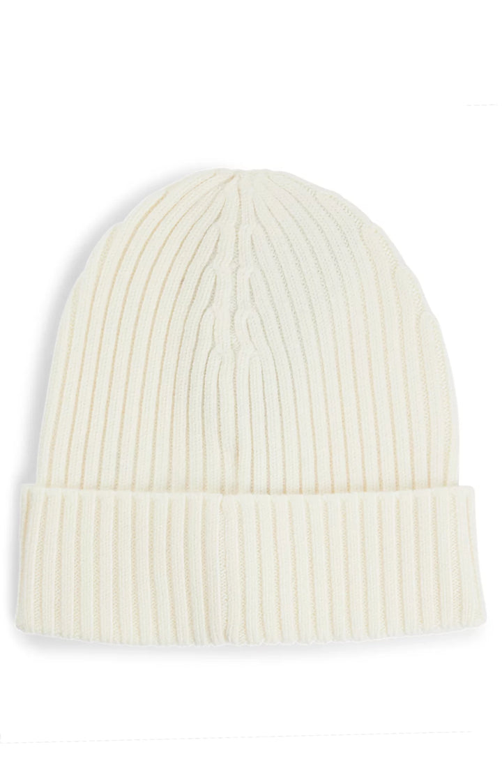 BOSS WOOL BEANIE HAT WITH EMBROIDERED LOGO