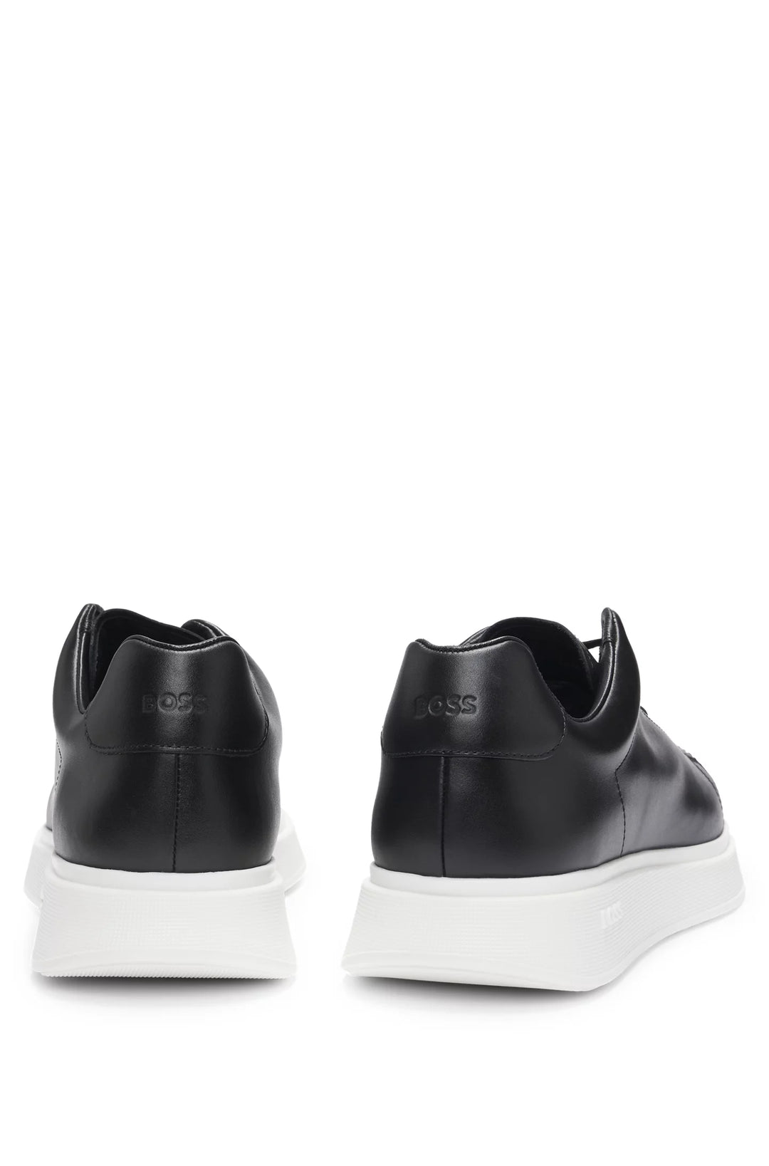 Boss Leather trainers with rubber outsole