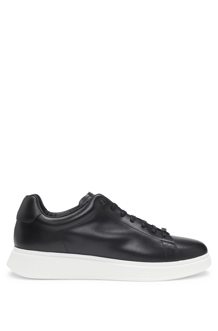 Boss Leather trainers with rubber outsole