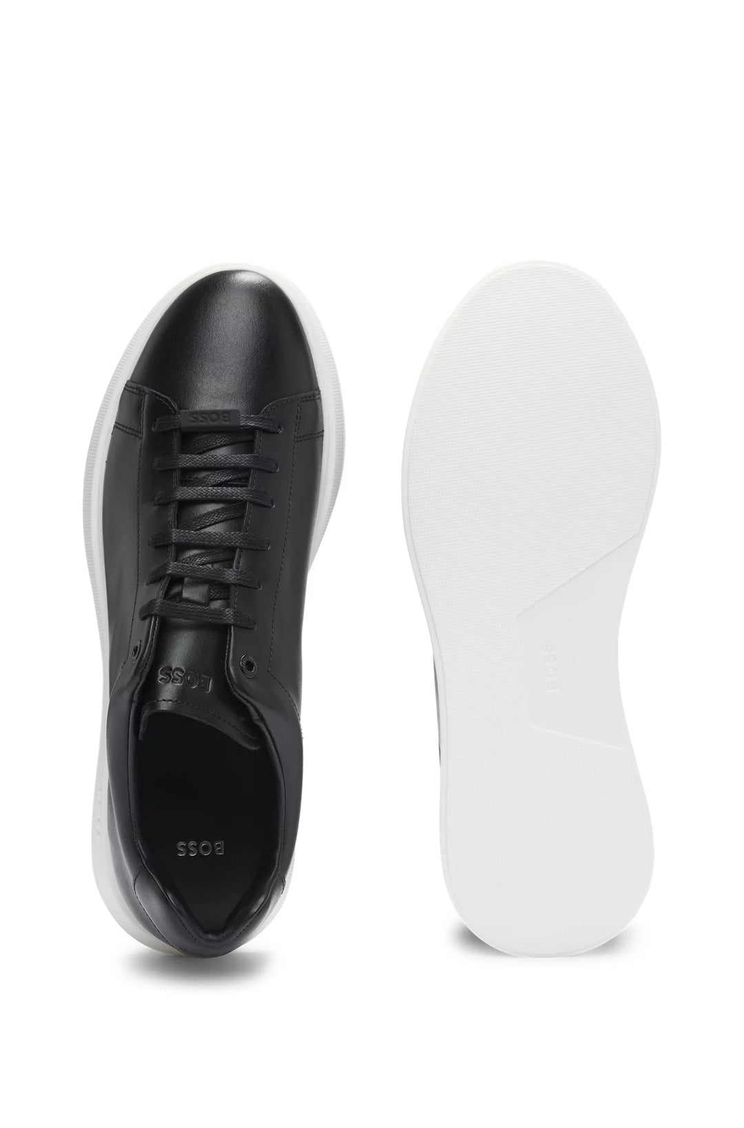 Boss Leather trainers with rubber outsole