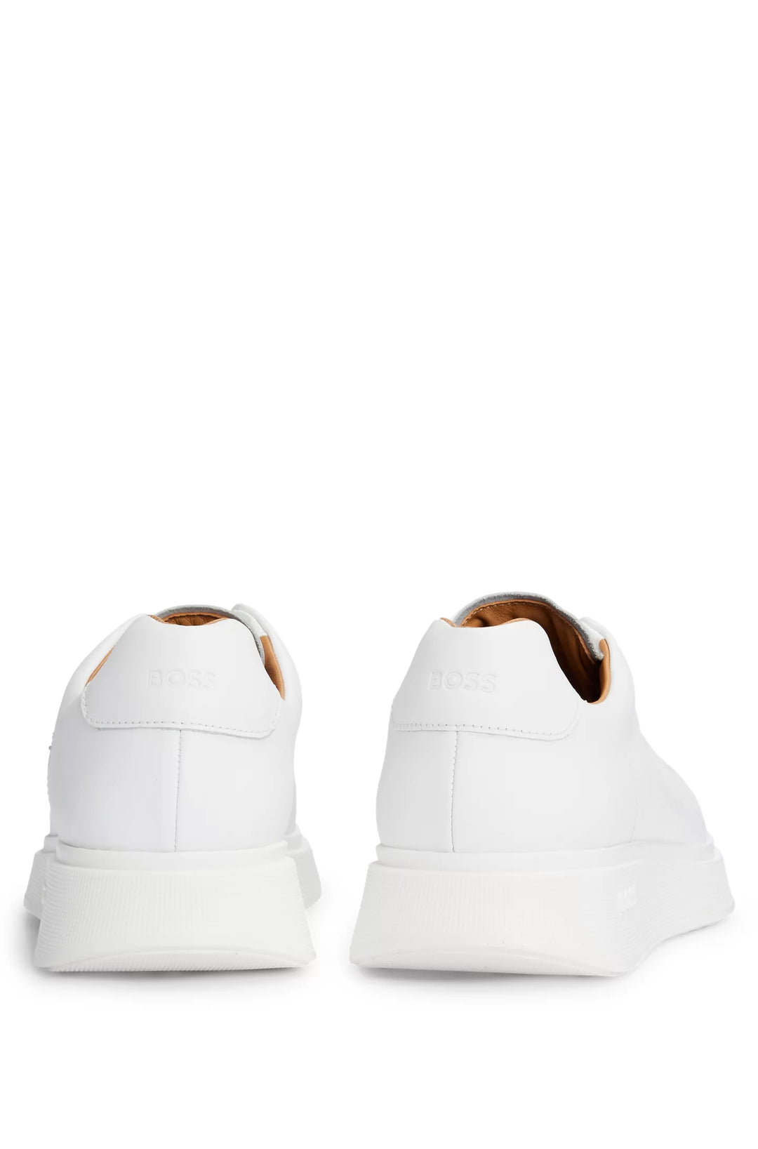 Boss Leather trainers with rubber outsole