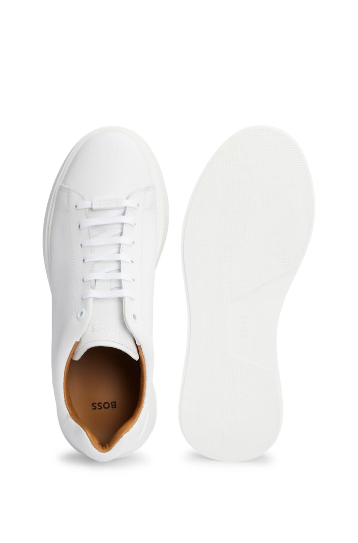 Boss Leather trainers with rubber outsole
