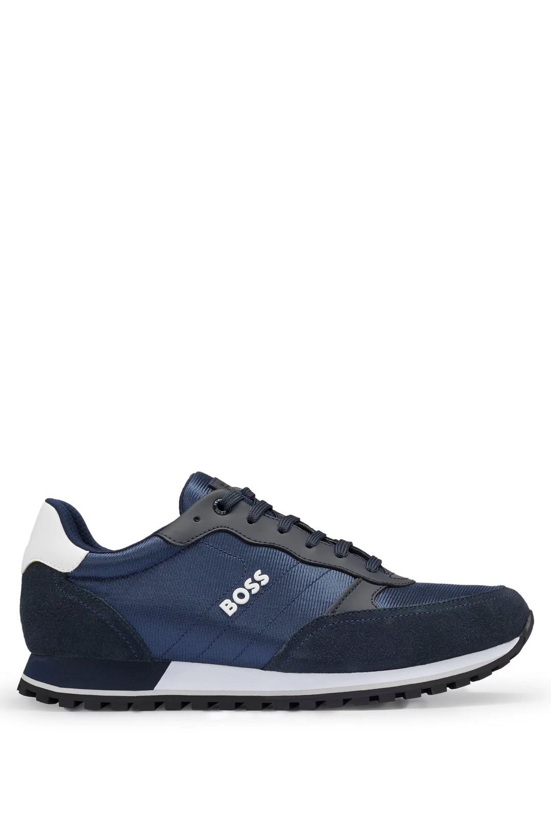 Boss Mixed-material trainers with faux-leather trims