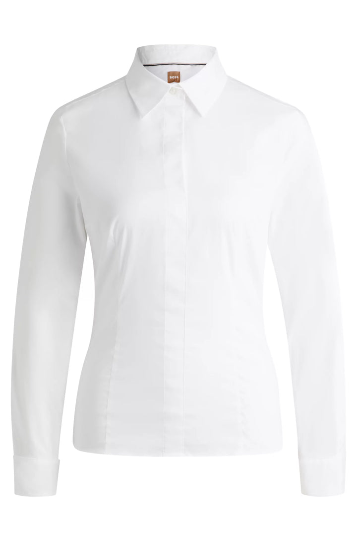 BOSS Slim-fit blazer in a stretch cotton