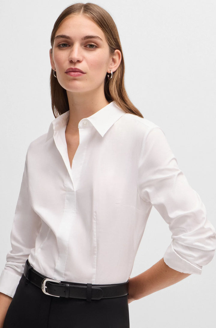 BOSS Slim-fit blazer in a stretch cotton