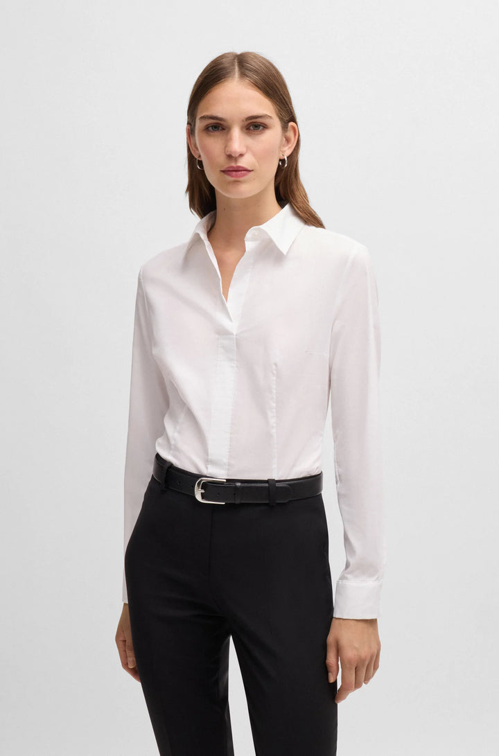 BOSS Slim-fit blazer in a stretch cotton
