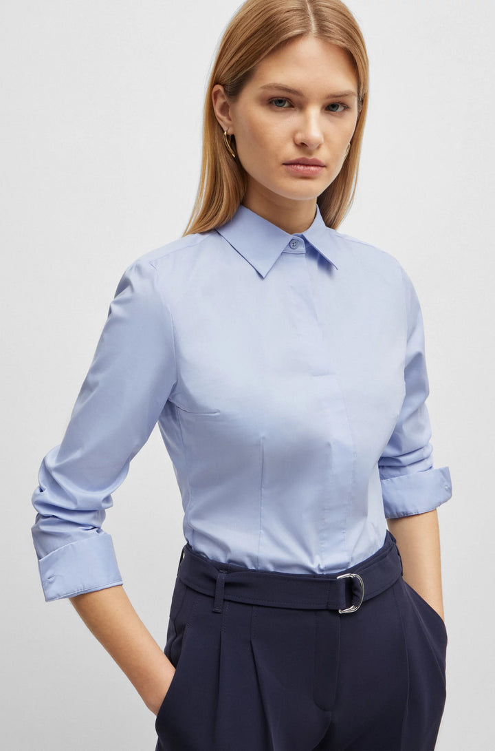 BOSS Slim-fit blazer in a stretch cotton