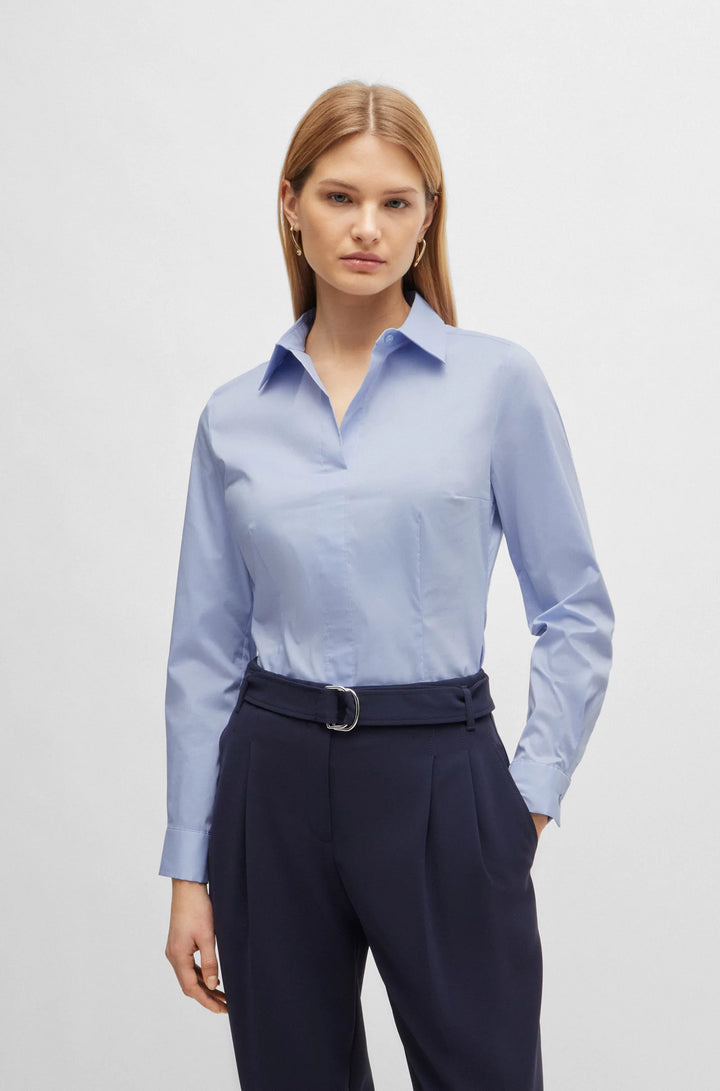 BOSS Slim-fit blazer in a stretch cotton
