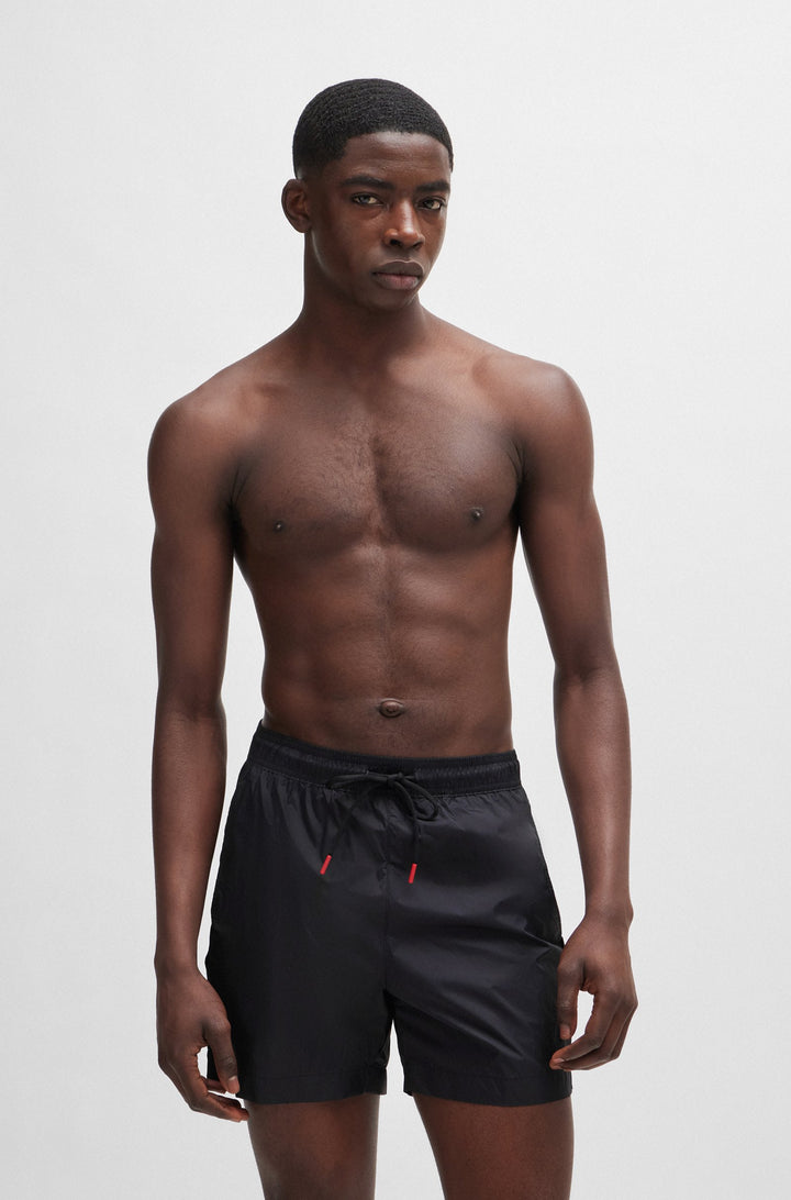 Hugo Fully lined swim shorts with logo tape